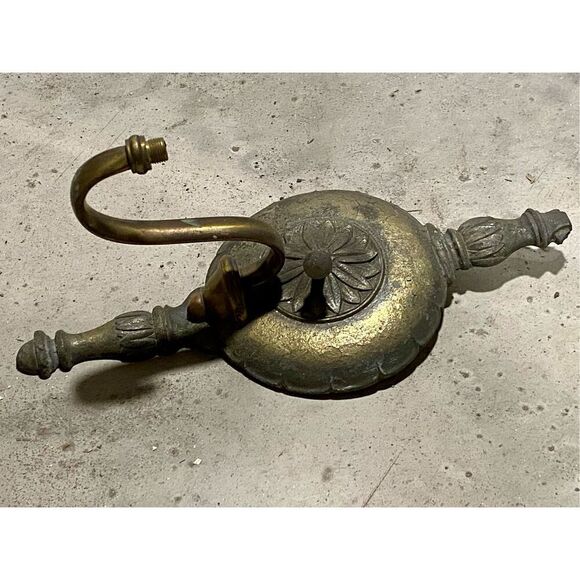 Antique Neoclassical Style Sconce Plate Base Part for Single Arm - Picture 4 of 5